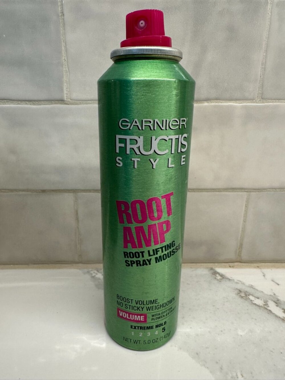 NEW! Garnier Fructis Style Root Amp Root Lifting Spray Mousse 5 Oz